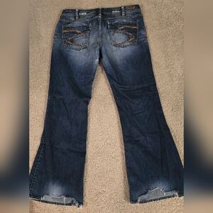 Women's Silver Jeans Aiko Dark Blue Flare-W34 x L31